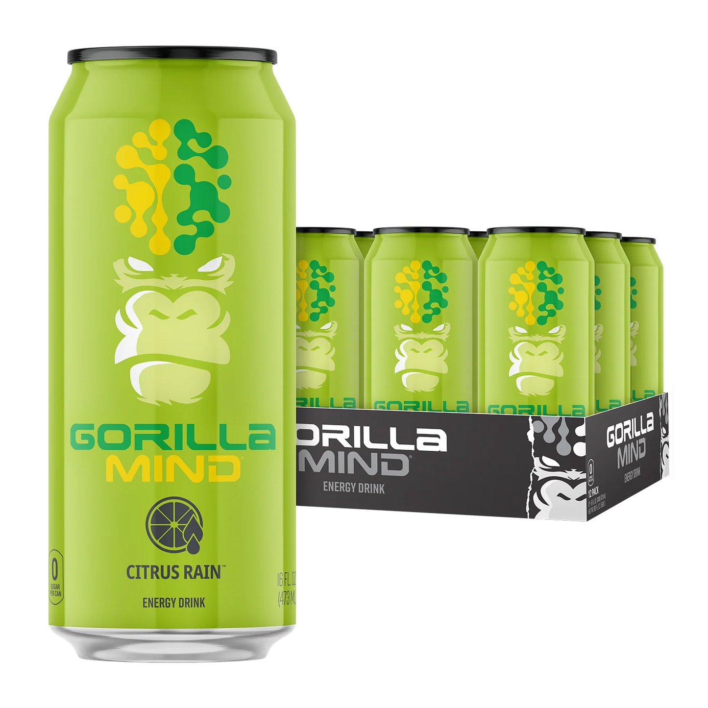 Gorilla Mind Energy Drink 12Pack 16Oz