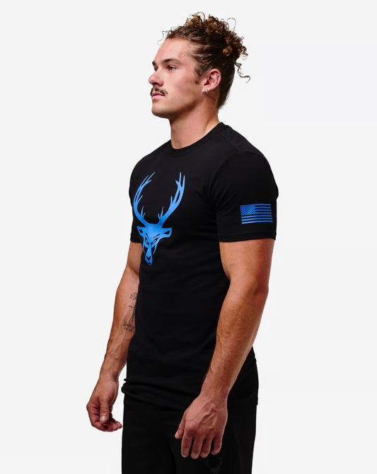 Playera Bucked Up Logo Azul