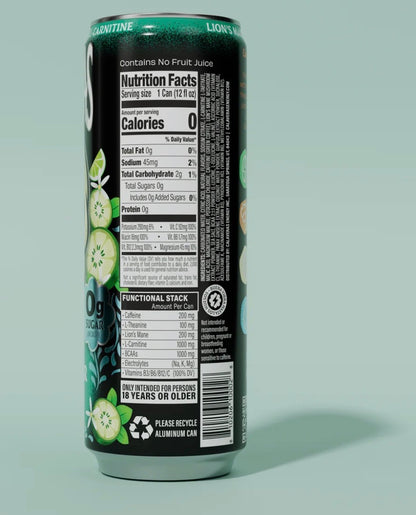 Calaveras Energy 355ml | Cucumber Mint