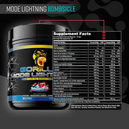 Gorilla Mind Mode Lightning 40 Serv