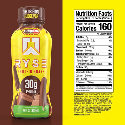 Ryse Loaded Protein Shake 355ml | Fudge Pop