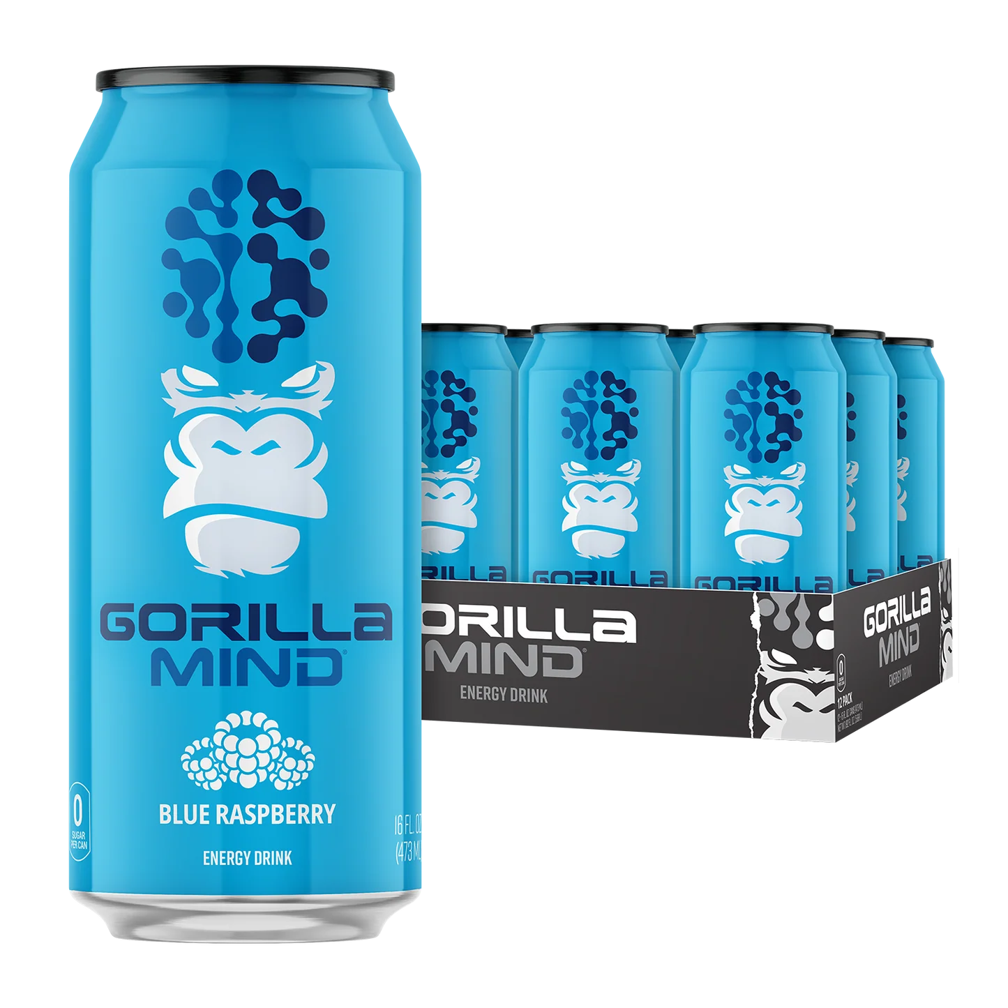 Gorilla Mind Energy Drink 12Pack 16Oz