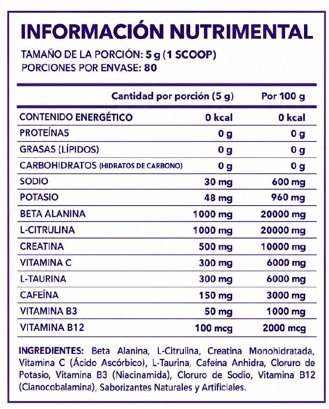 Beyond Pre Entreno Dino-Ox 400Gr