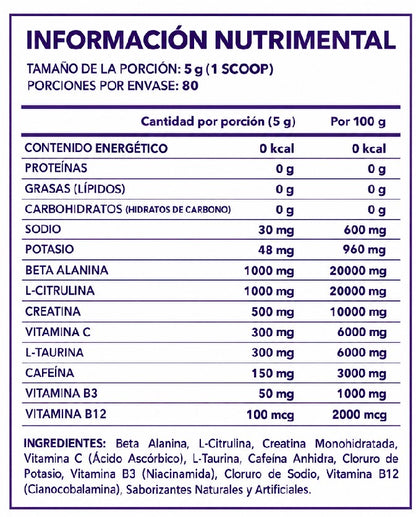 Beyond Pre Entreno Dino-Ox 400Gr