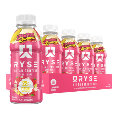 Ryse Clear Whey Protein RTD 12 Pack 16.9 Oz