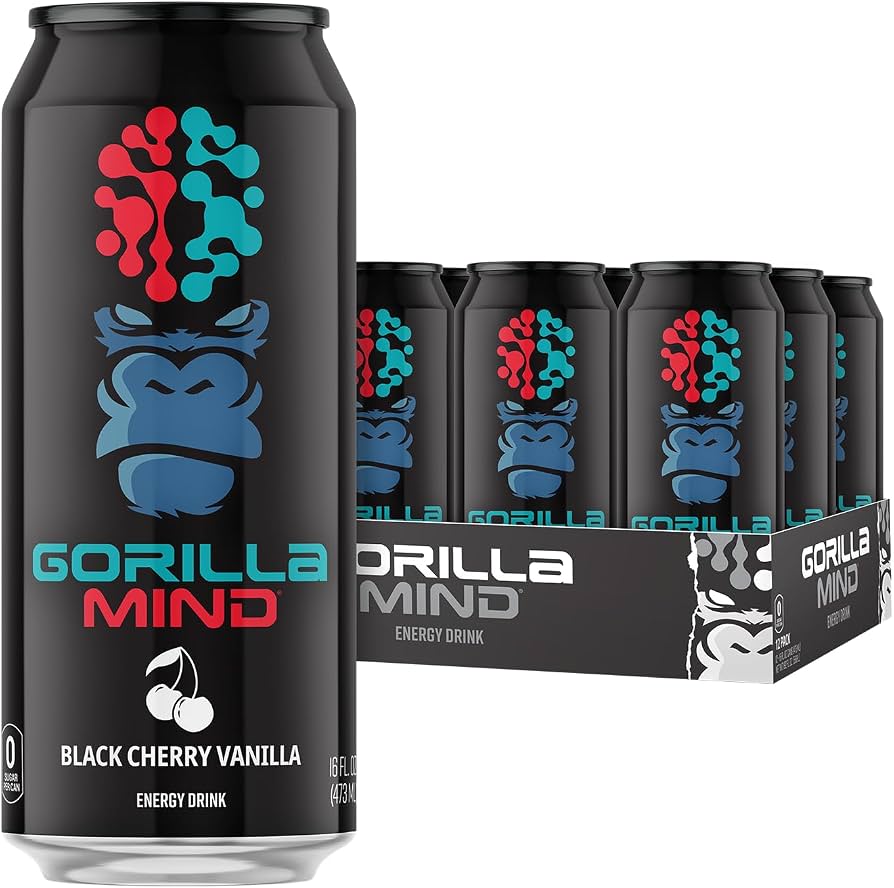 Gorilla Mind Energy Drink 12Pack 16Oz
