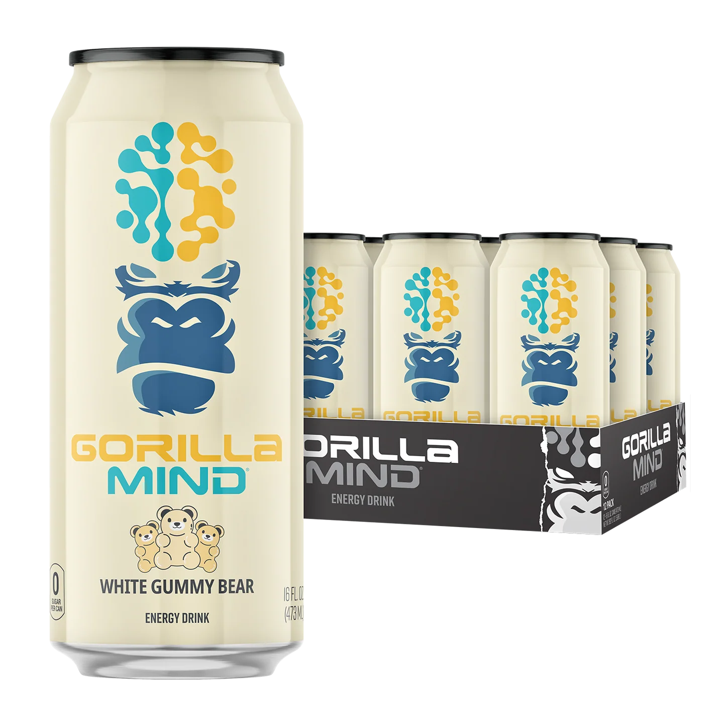 Gorilla Mind Energy Drink 12Pack 16Oz