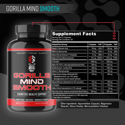 Gorilla Mind Smooth 150 Caps