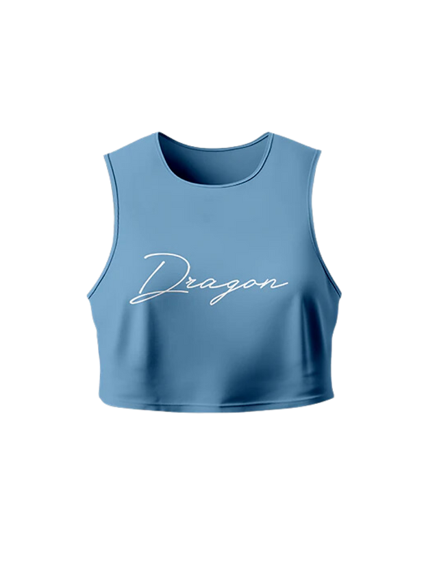 Dragón Pharma Miami Cropped Tank Aqua