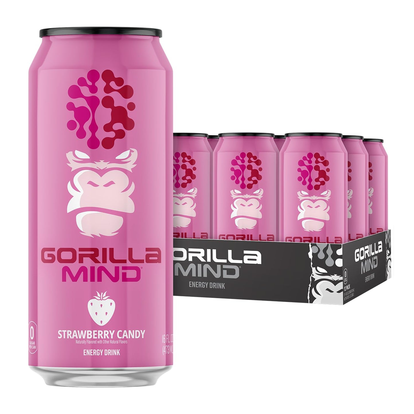 Gorilla Mind Energy Drink 12Pack 16Oz