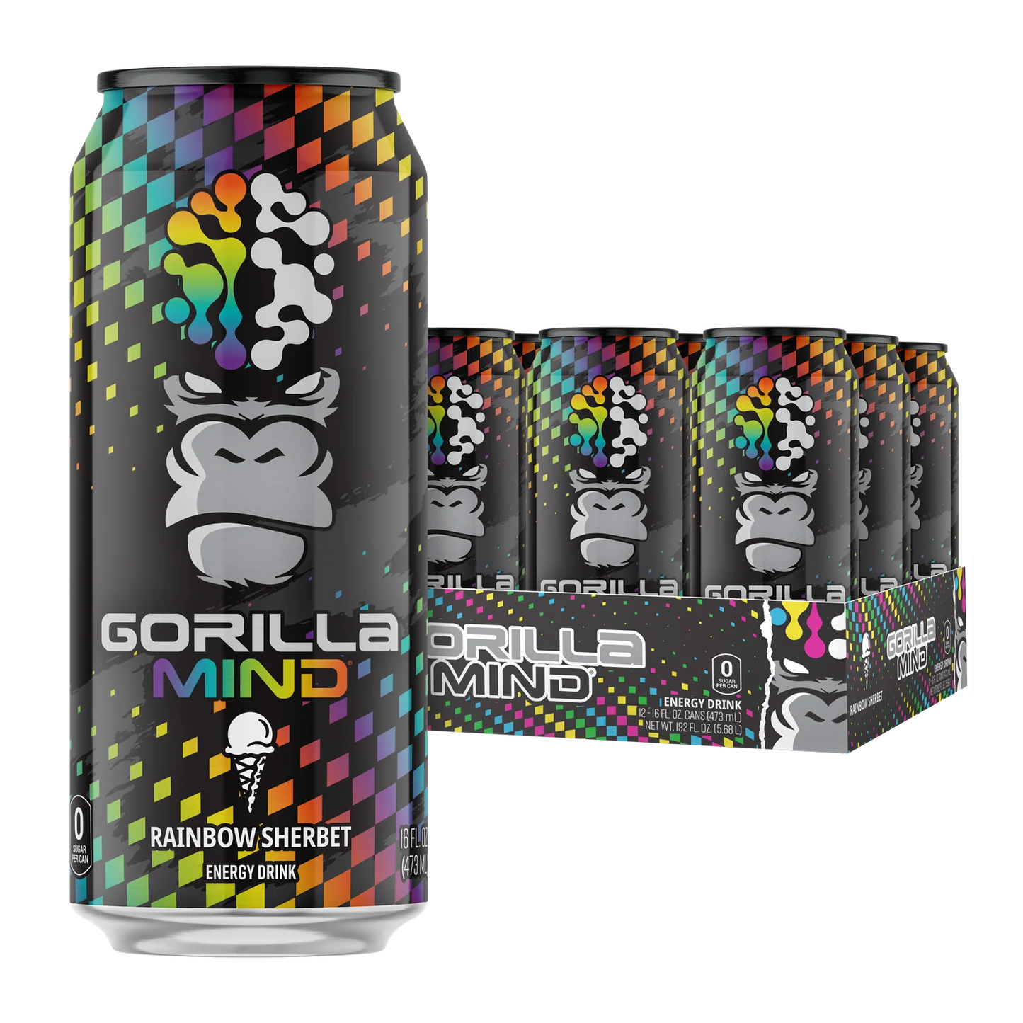 Gorilla Mind Energy Drink 12Pack 16Oz
