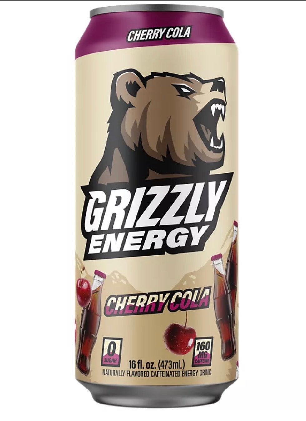 Grizzly Energy 473ml | Cherry Cola