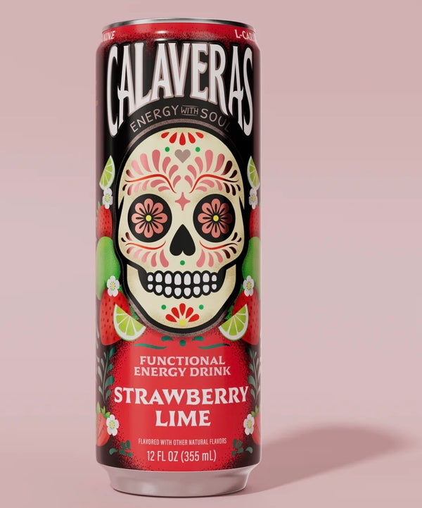 Calaveras Energy 355ml | Strawberry Lime