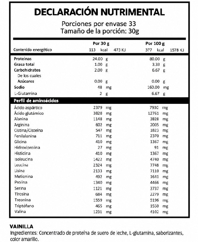 Beyond Whey Protein Vainilla 1kg