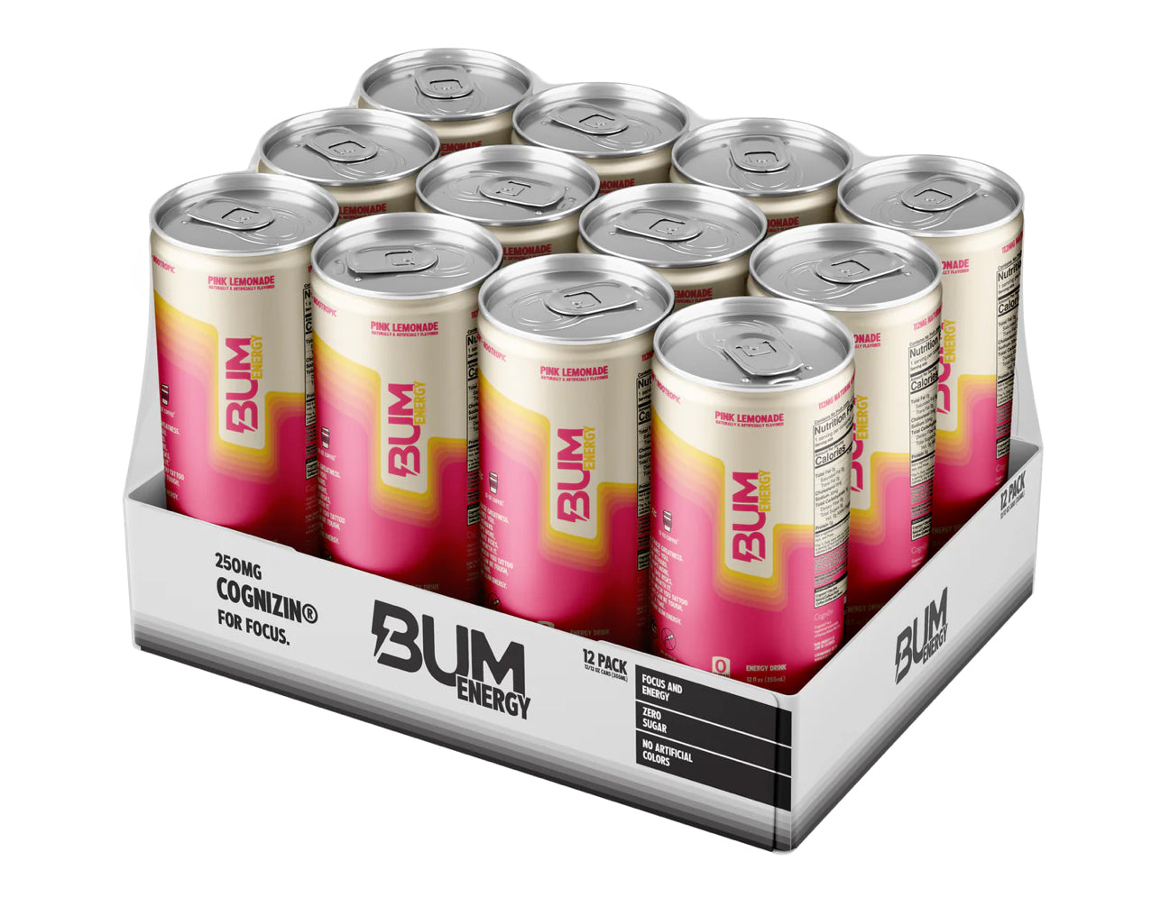Raw Bum Energy Drink 12oz 12Pack