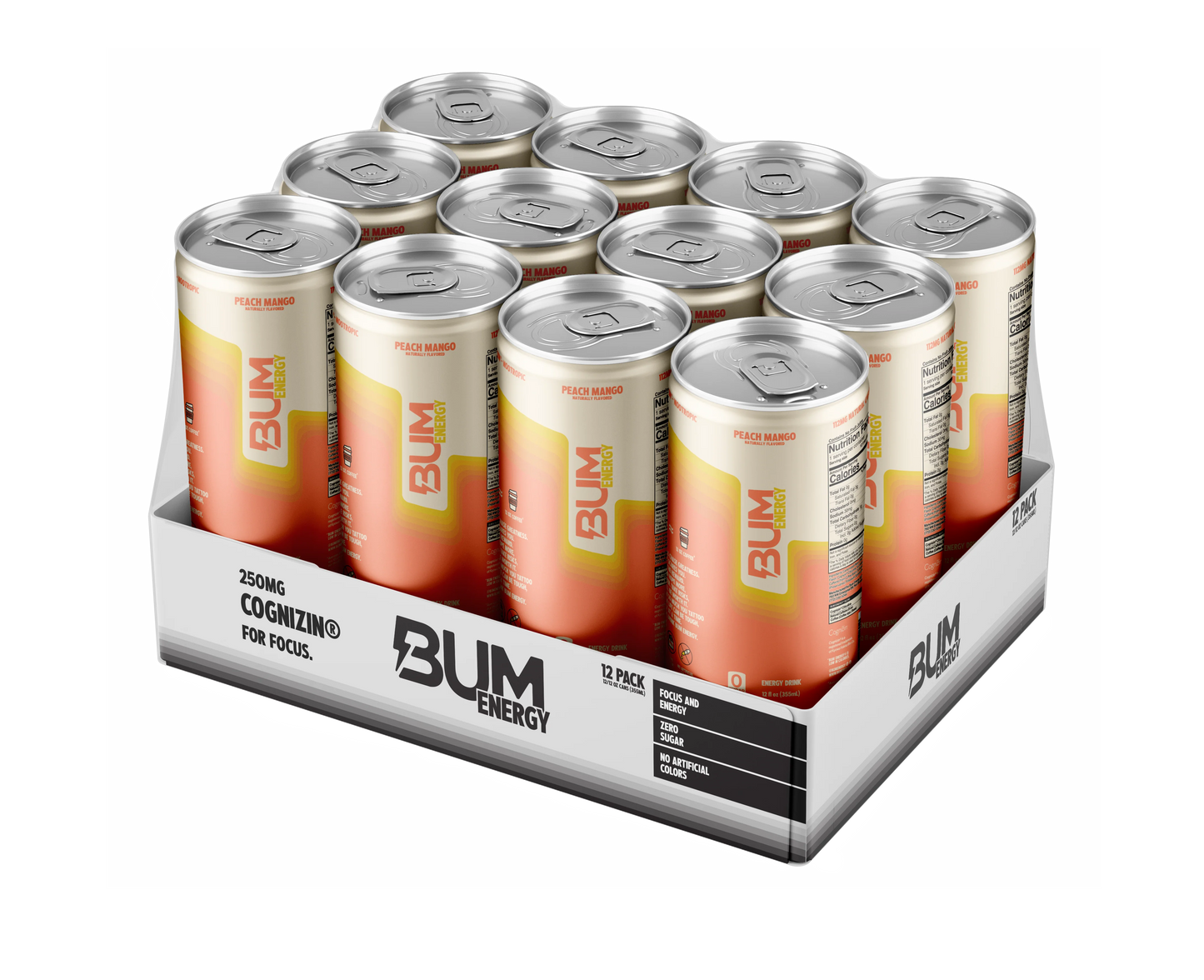 Raw Bum Energy Drink 12oz 12Pack