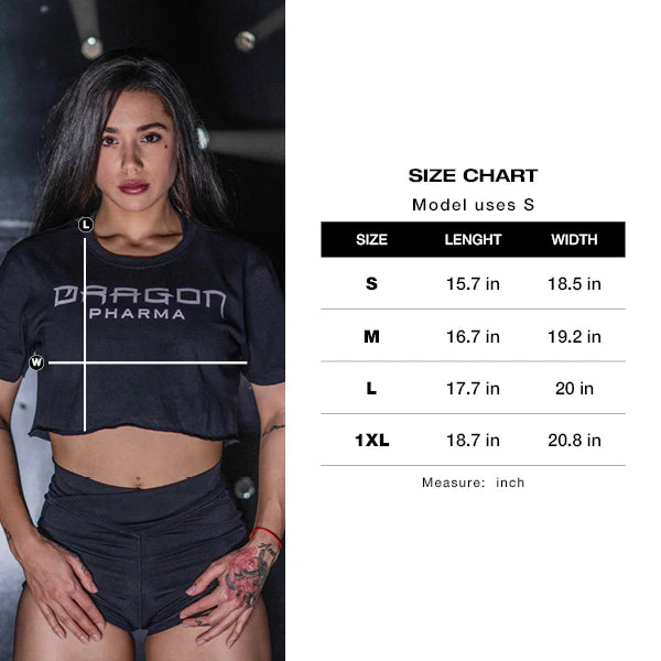 Dragón Pharma D Era Crop Top Negra