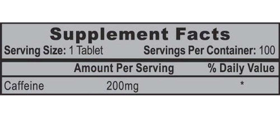Cafeína HTP 100 Tabs