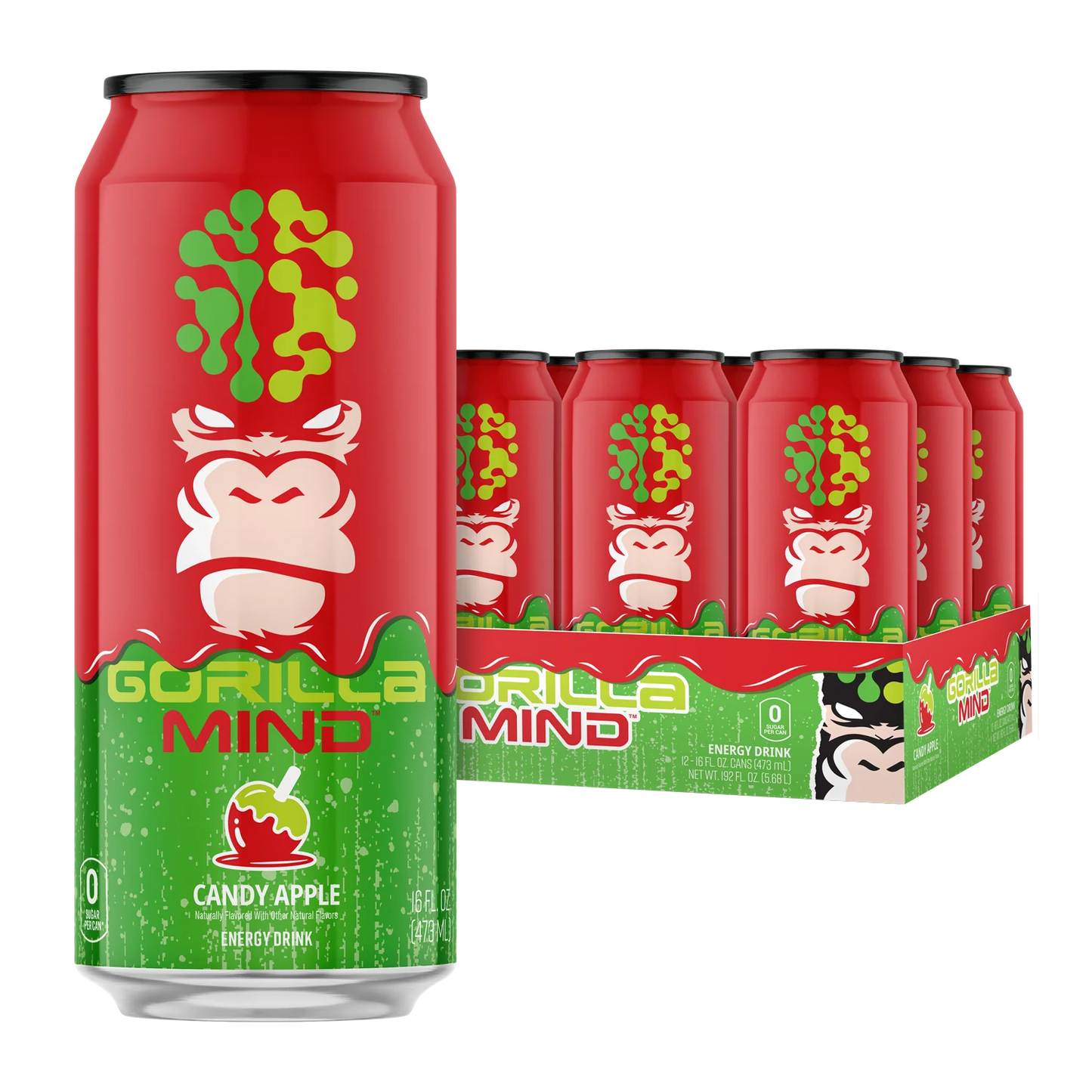 Gorilla Mind Energy Drink 12Pack 16Oz
