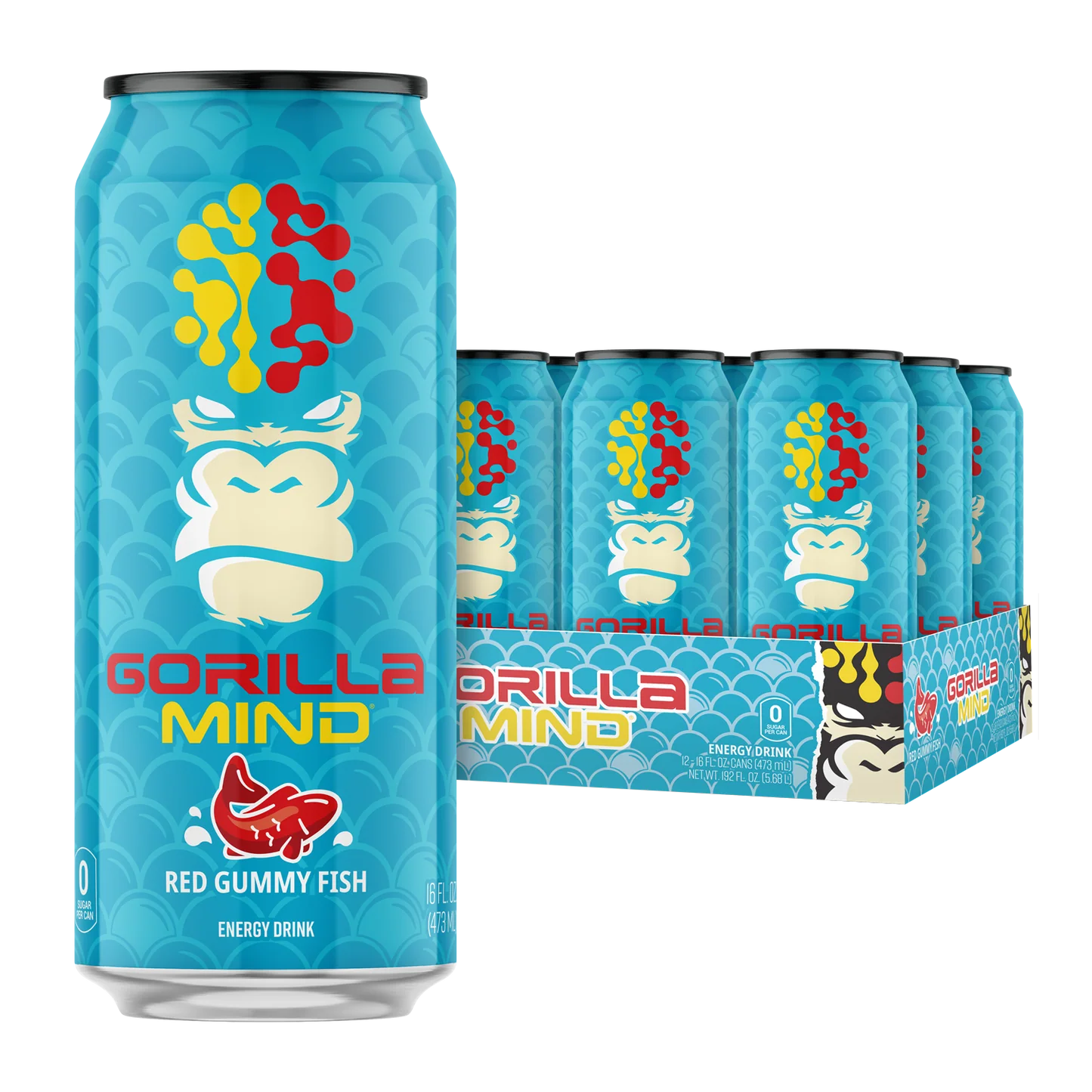 Gorilla Mind Energy Drink 12Pack 16Oz