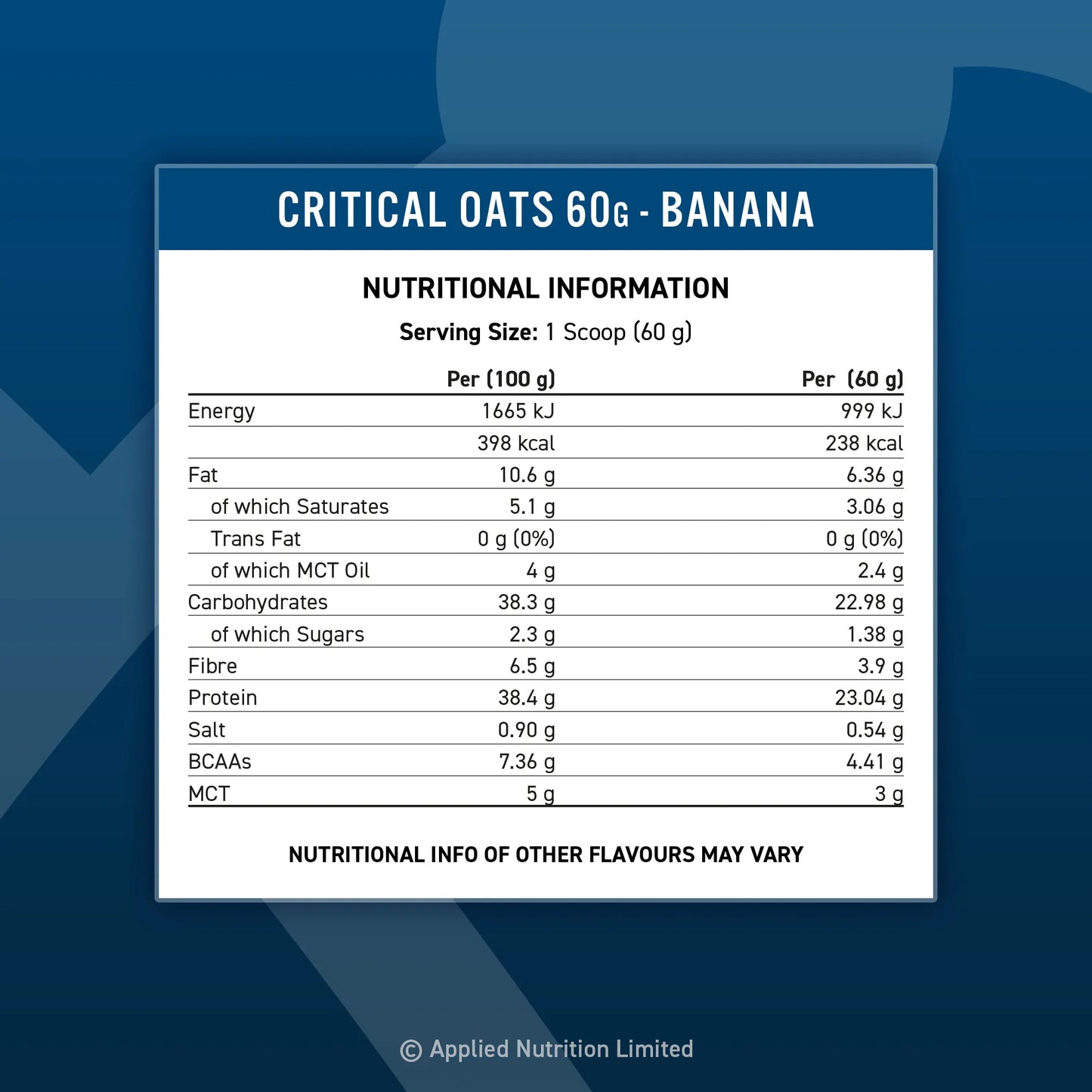 Applied Nutrition Critical Oats 600 Gr
