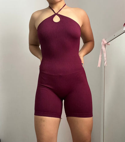 Enterizo halter