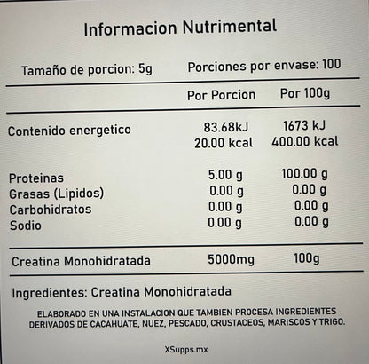 ADV Creatina Micronizada 500 Grs