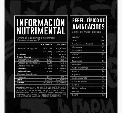 43 Supplements Premium Bote Whey 3 Kilos