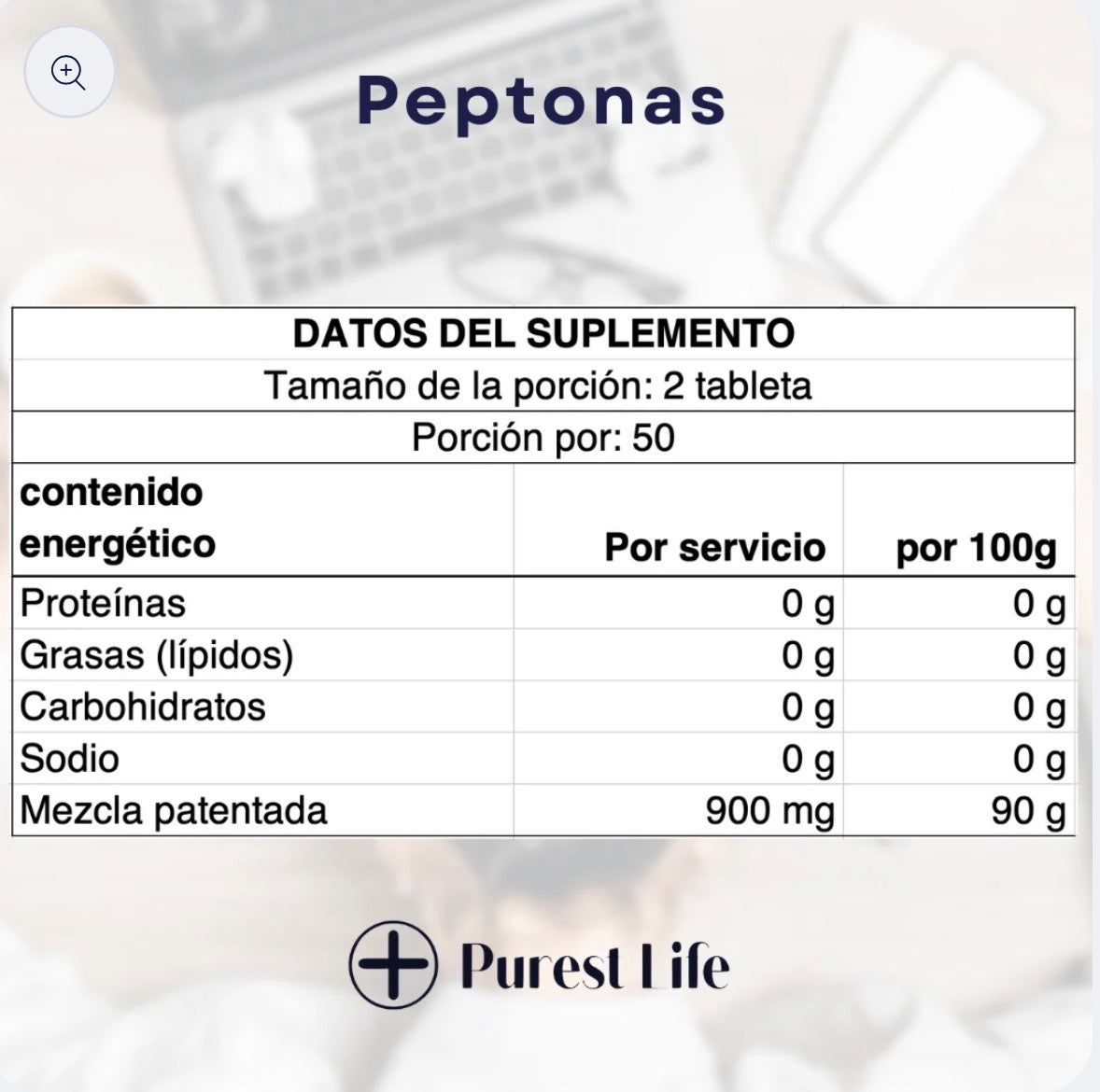 Purest Life Peptones Perfect Booty 100 Tabs