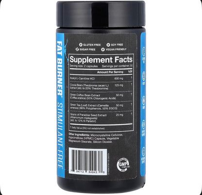 Cobra The Omen Fat Burner Stimulant Free 100 Caps
