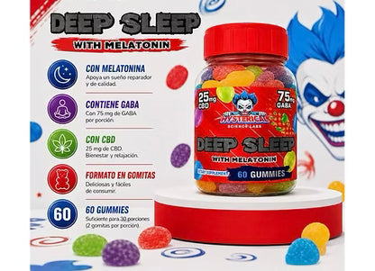 Hysterical Deep Sleep 60 Gummies Melatonina & GABA