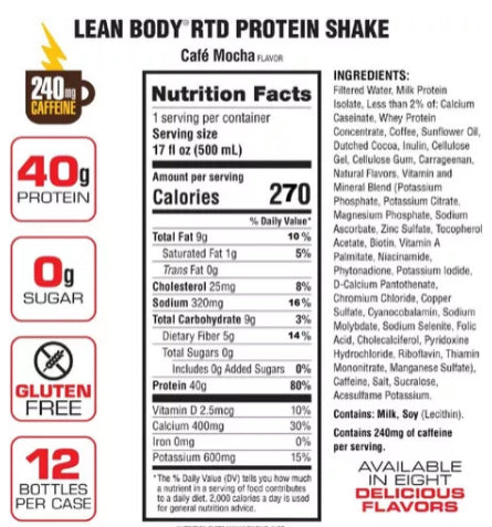 Labrada Lean Body 17Oz 12Drinks