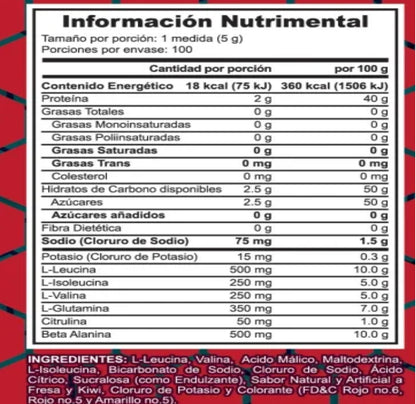 Alpha Nutrition Bcaa 2:1:1 270 grs