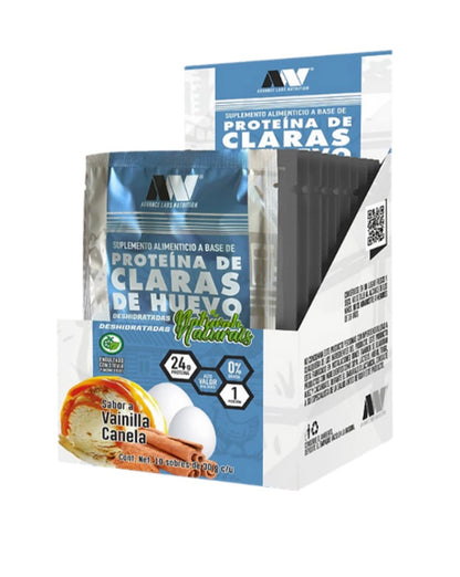 Advance Nutrition Claras de Huevo caja con 10 Sobres 30 Gr C/U