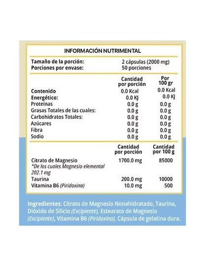Armada Citrato de Magnesio 1000 Mg 100 Caps