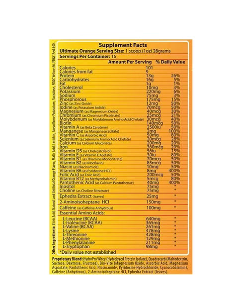 Htp Ultimate Orange 448 Grs Pre Entreno