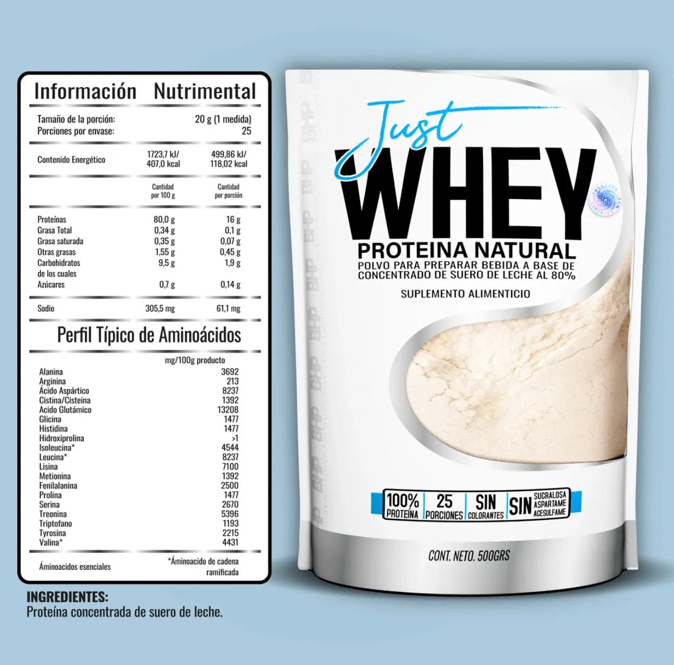 Bhp Just Whey 500 Grs