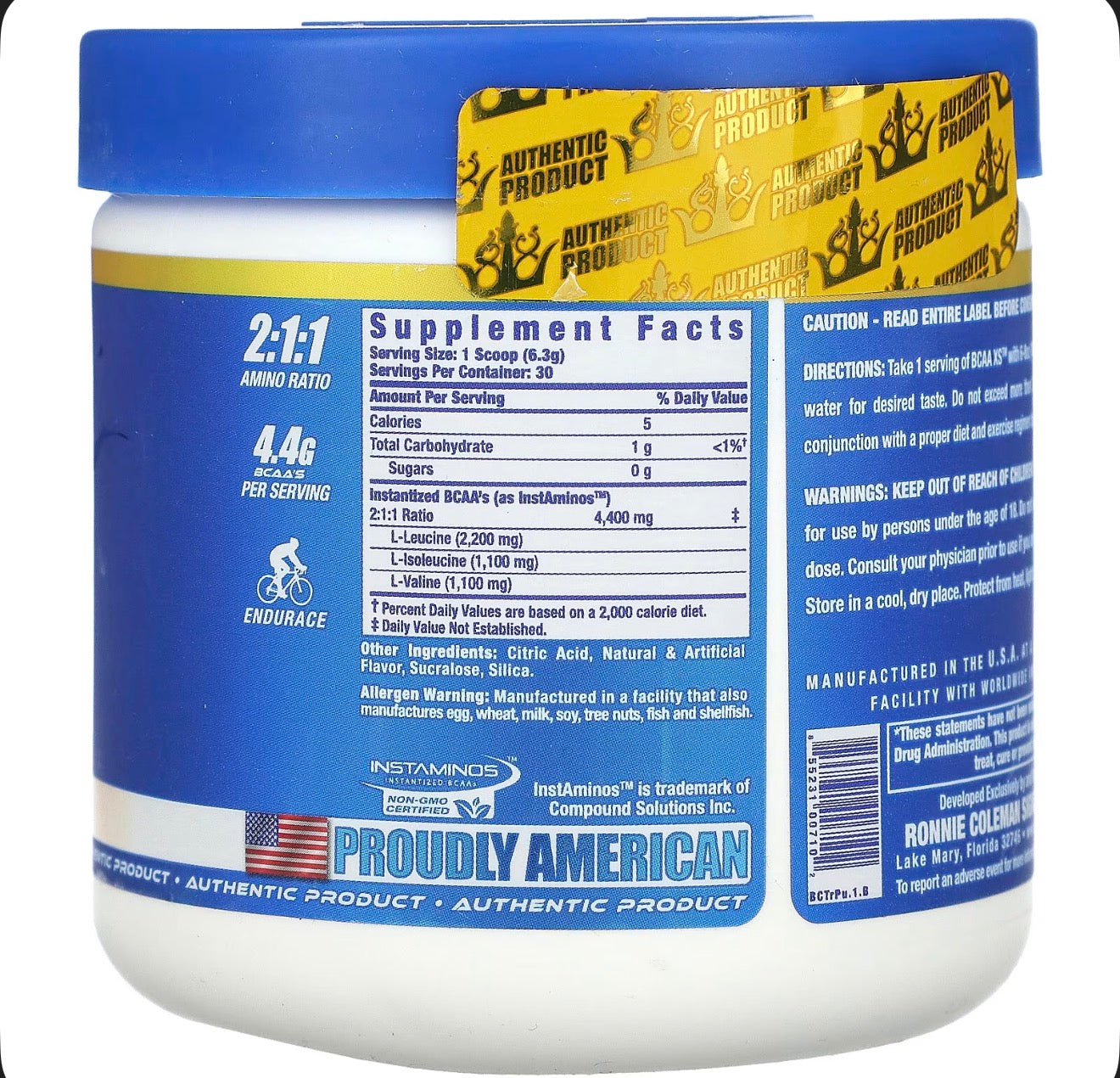 Ronnie Coleman Bcaa Xs 30 Serv
