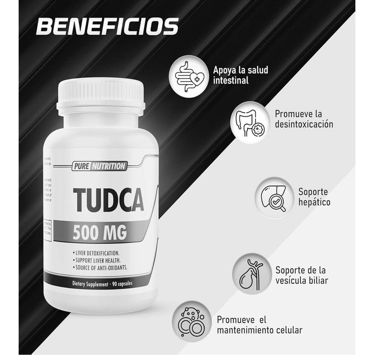 Pure Nutrition Tudca 500 Mg 90 Caps