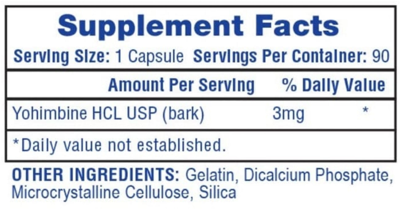 Hi Tech Yohimbine HCL 90Caps