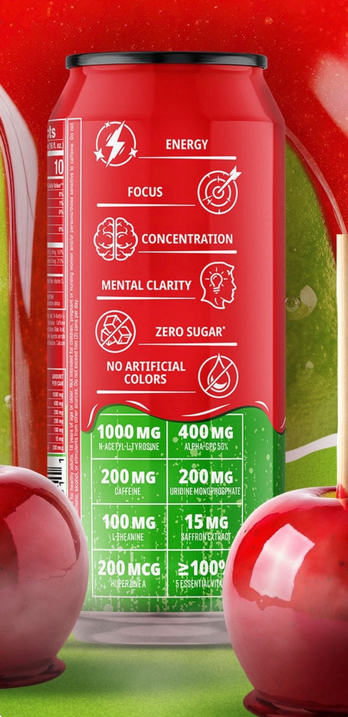 Gorilla Mind Energy Drink 470ml | Candy Apple