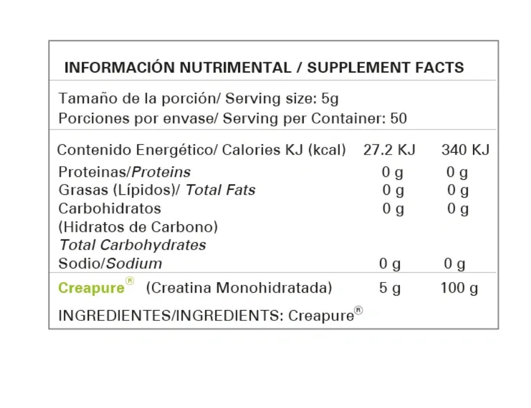 Alpha Nutrition Creatina Creapure 250gr