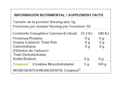 Alpha Nutrition Creatina Creapure 250gr