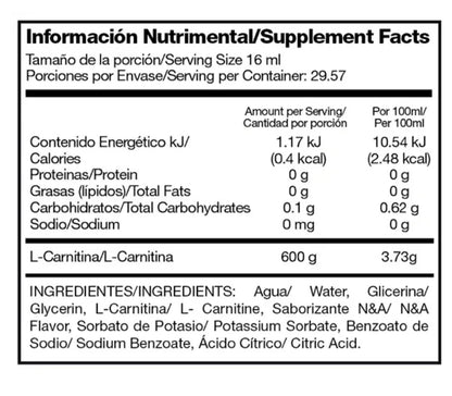 Alpha Nutrition L-Carnitina Liquida 16 Oz