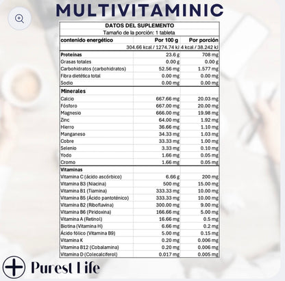 Purest Life Multivitaminico 100 Tabs