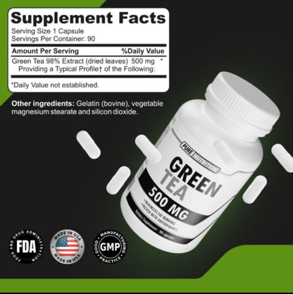 Pure Nutrition Te Verde 500 Mg 90 Caps