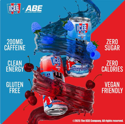 An Abe Icee Performance Energy Drink 12 oz 12 Pack