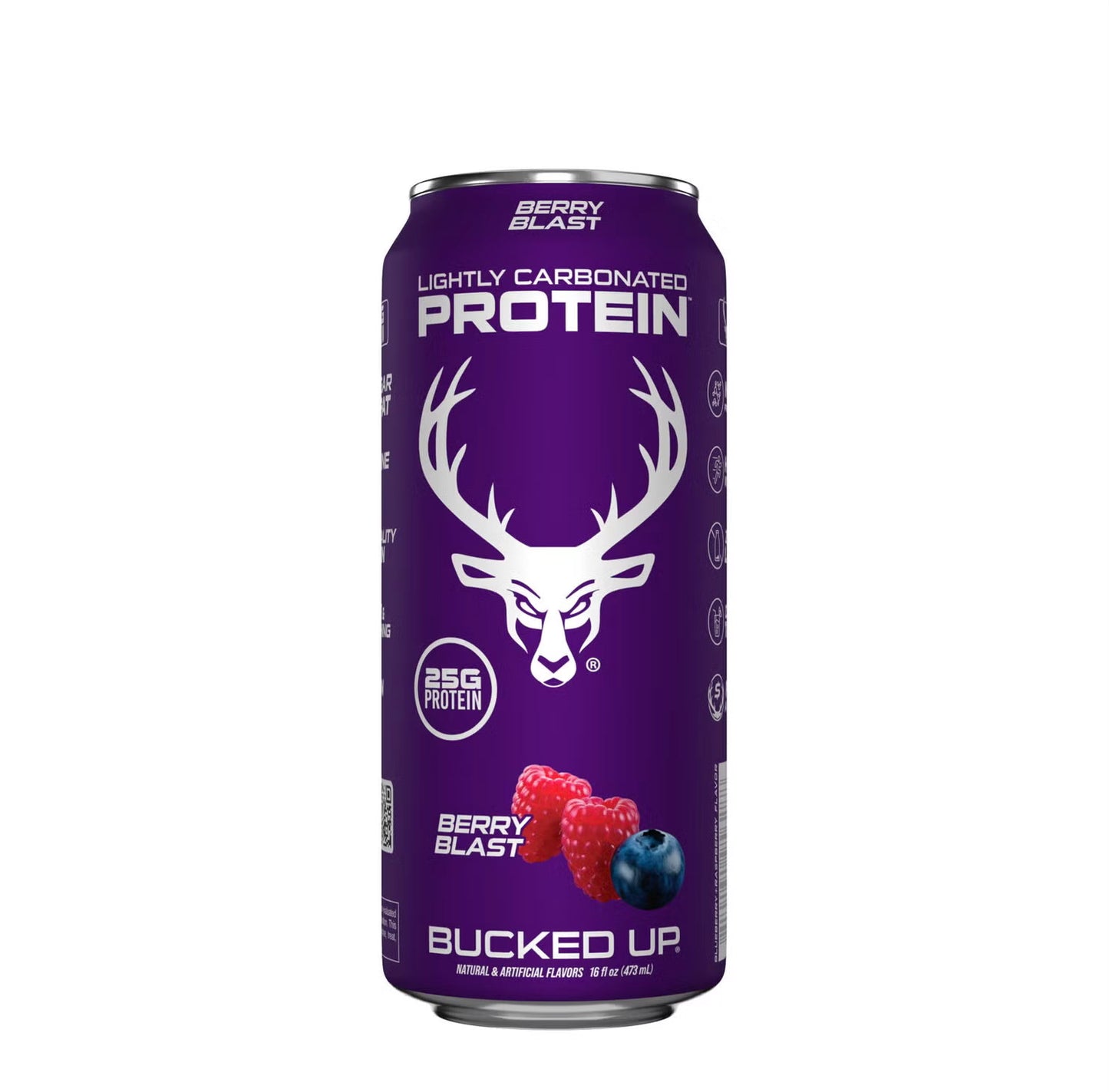 Bucked Up Lightly Carbonated Protein 16 Oz 12 Pack