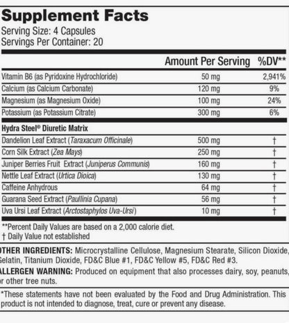 Protan Hydra Steel 80 Ct Diuretic Weight Loss