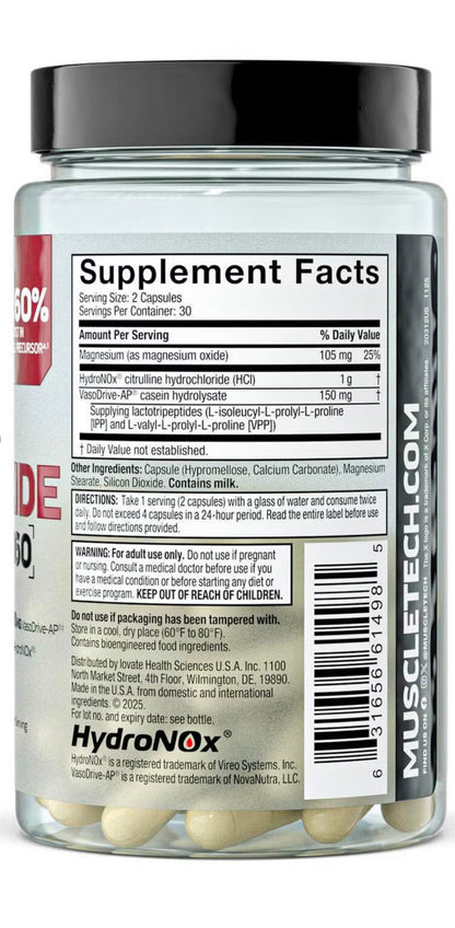 Muscletech Nitric Oxide Peptide 160 60 Caps